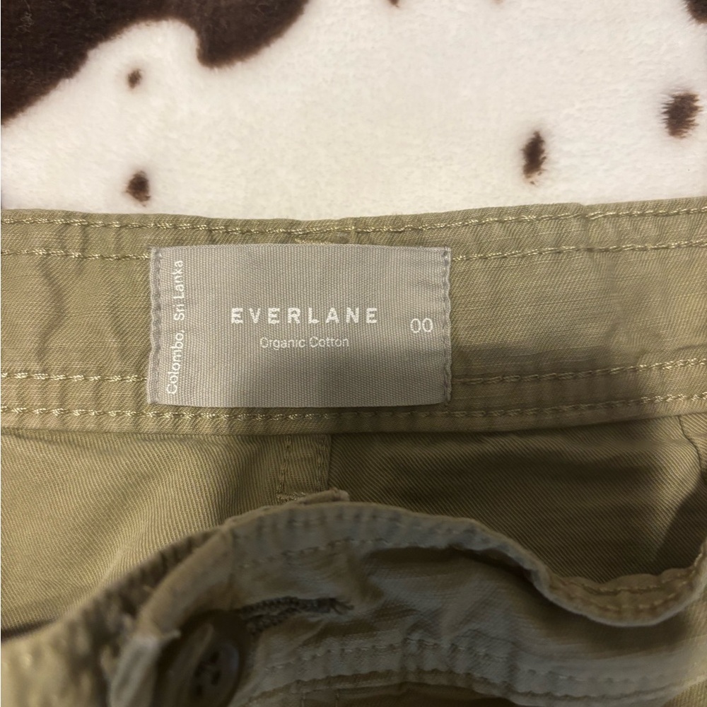 Everlane green cargo/barrel style crop pants - Picture 5 of 5